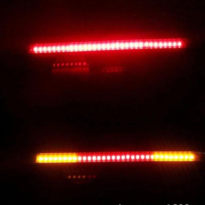 Flexible 48 LED moto barre lumineuse bande queue clignotant queue frein arrière arrêt ampoule lampe 