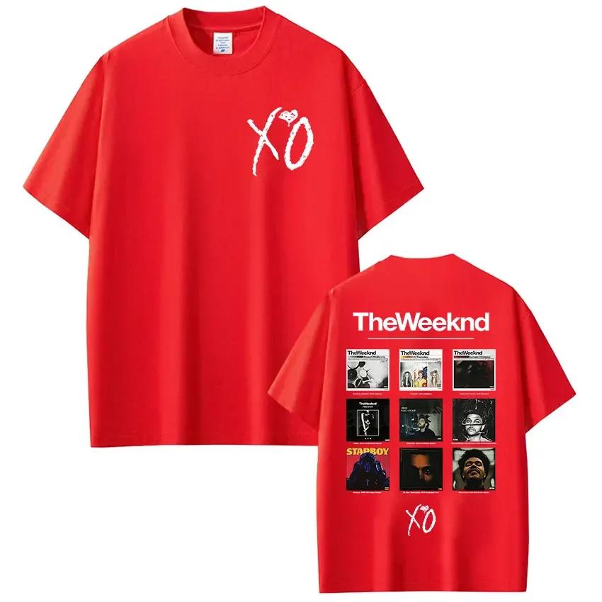 Rappeur The Weeknd Xo Album 2025 t-shirts graphiques femmes hommes Hip Hop T-shirt unisexe mode Hara