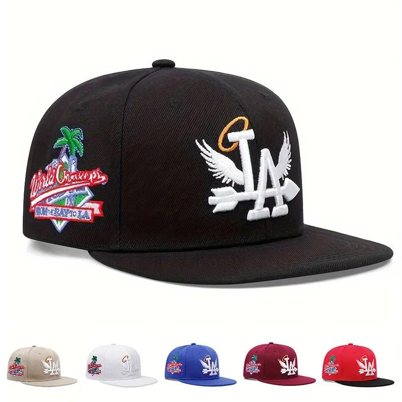 1/2/3/4 pièces mode unisexe LA broderie casquettes de Baseball Los Angeles chapeau de relance ailes 