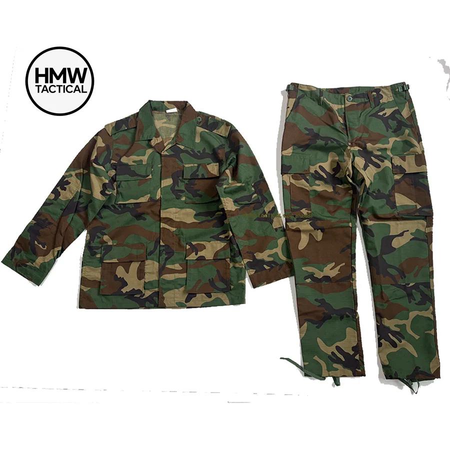 Costume camouflage BDU pour hommes, résistant à l'usure, vêtements d'entraînement en plein air, M81 