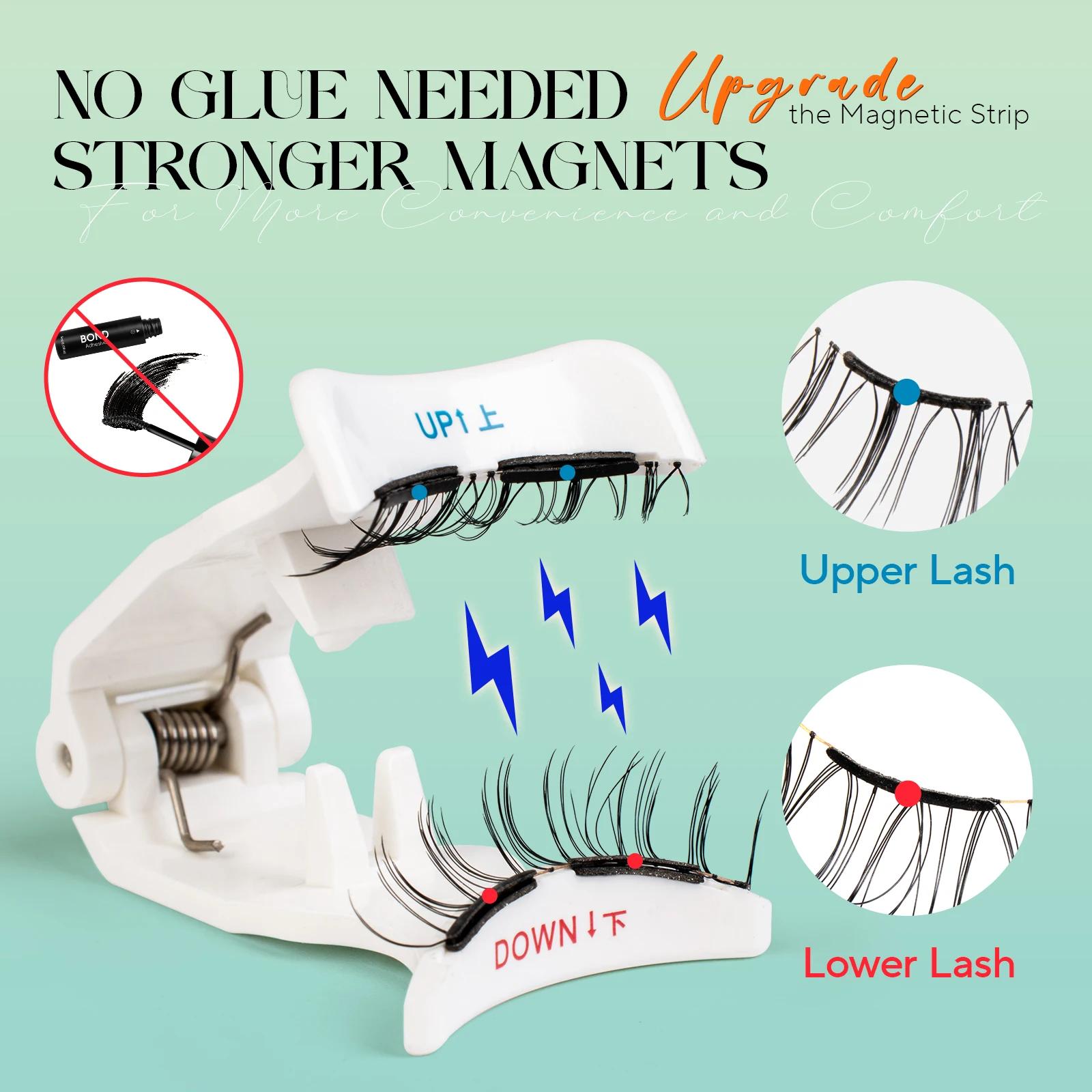VYRILA cils magnétiques doux aucune colle nécessaire cils 3D d'aspect naturel réutilisables facile à