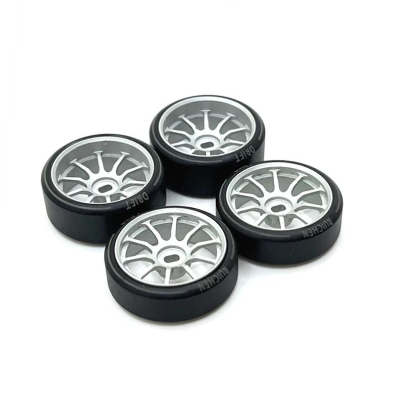 Moyeu de roue en métal et pneu avec Logo de dessin pour HGD1 MINI-Q MINI-D MINI-Z DRZ 1/28 Wltoys 28