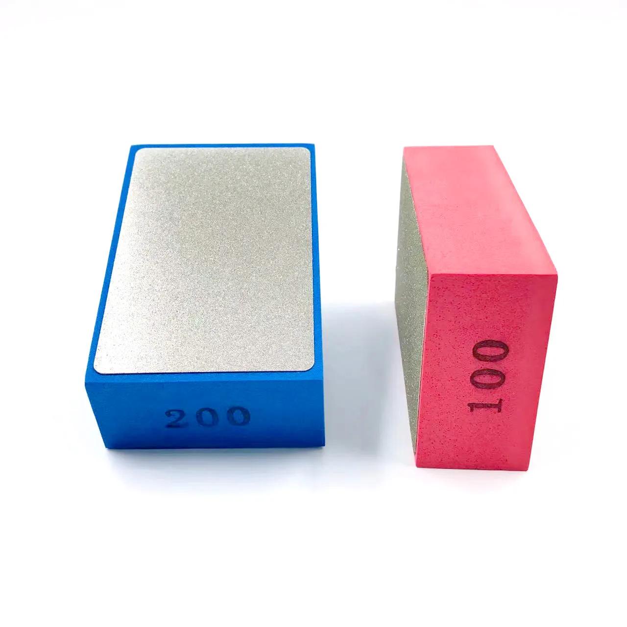 Tampons de polissage à main en diamant, bloc de meulage abrasif pour carrelage, verre, pierre, marbr