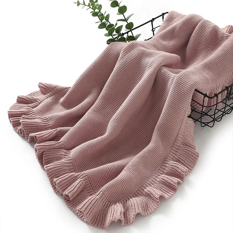 Couvertures en Tricot Solide pour Nouveau-né, Nourrisson, Enfants, Garçons, Bol, Poussette, Pépinièr
