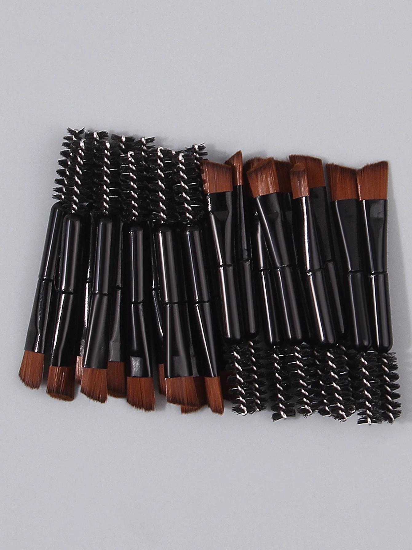 Mini brosse de maquillage multifonctionnelle pour les yeux, brosse à cils à double tête, brosse pour