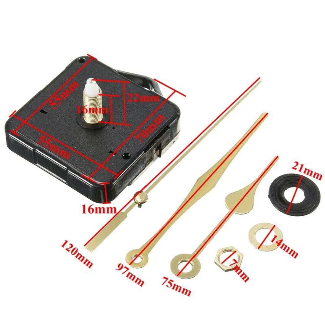 Quartz bricolage horloge murale mouvement broche mécanisme mains décoration murale Kit de réparation