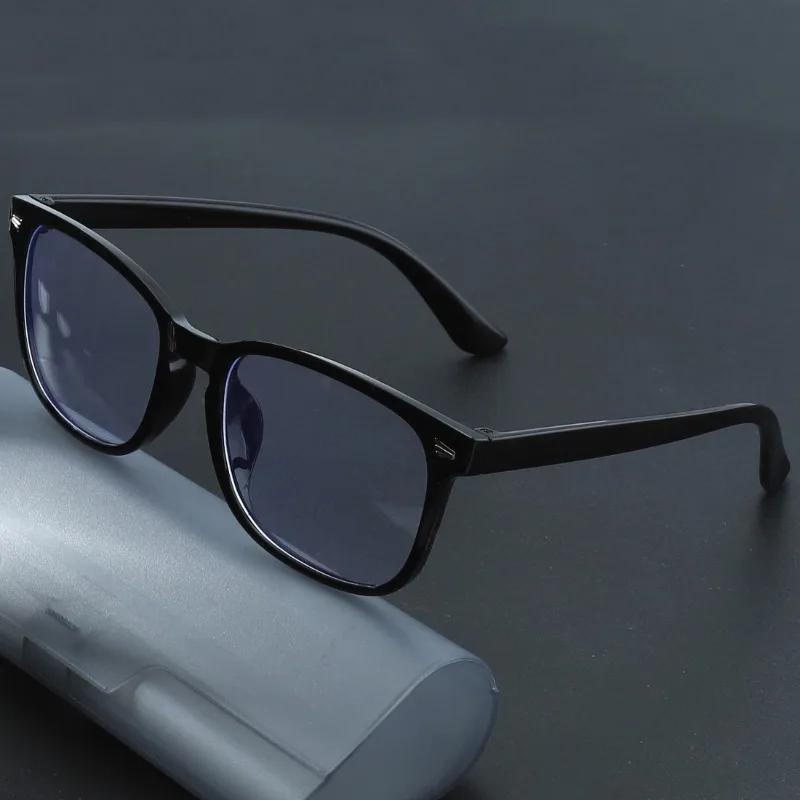 Lunettes Anti-lumière bleue à rivets carrés, 1 pièce, pour les déplacements quotidiens, lunettes à l