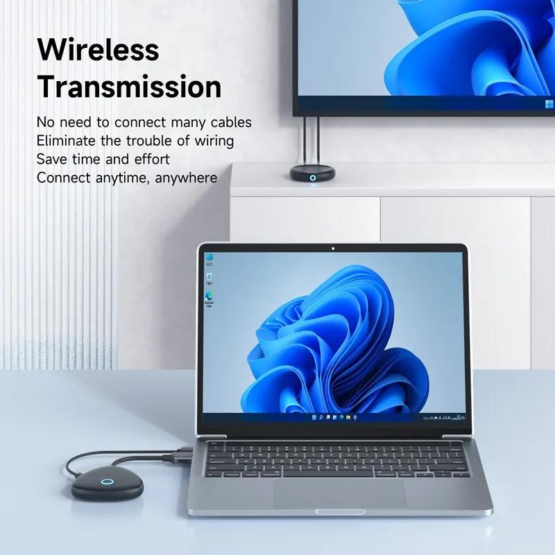 Hagibis 4K HDMI Sans Fil Émetteur et Récepteur Kit HDMI Extender pour Moniteur Projecteur HDTV pour 