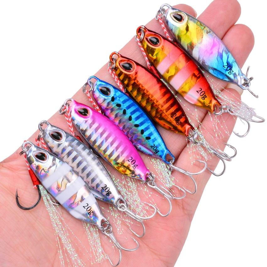 Leurre de pêche en métal, 10g, 15g, 20g, 30g, 40g, gabarits, cuillère, Spinnerbait, appât, basse, th