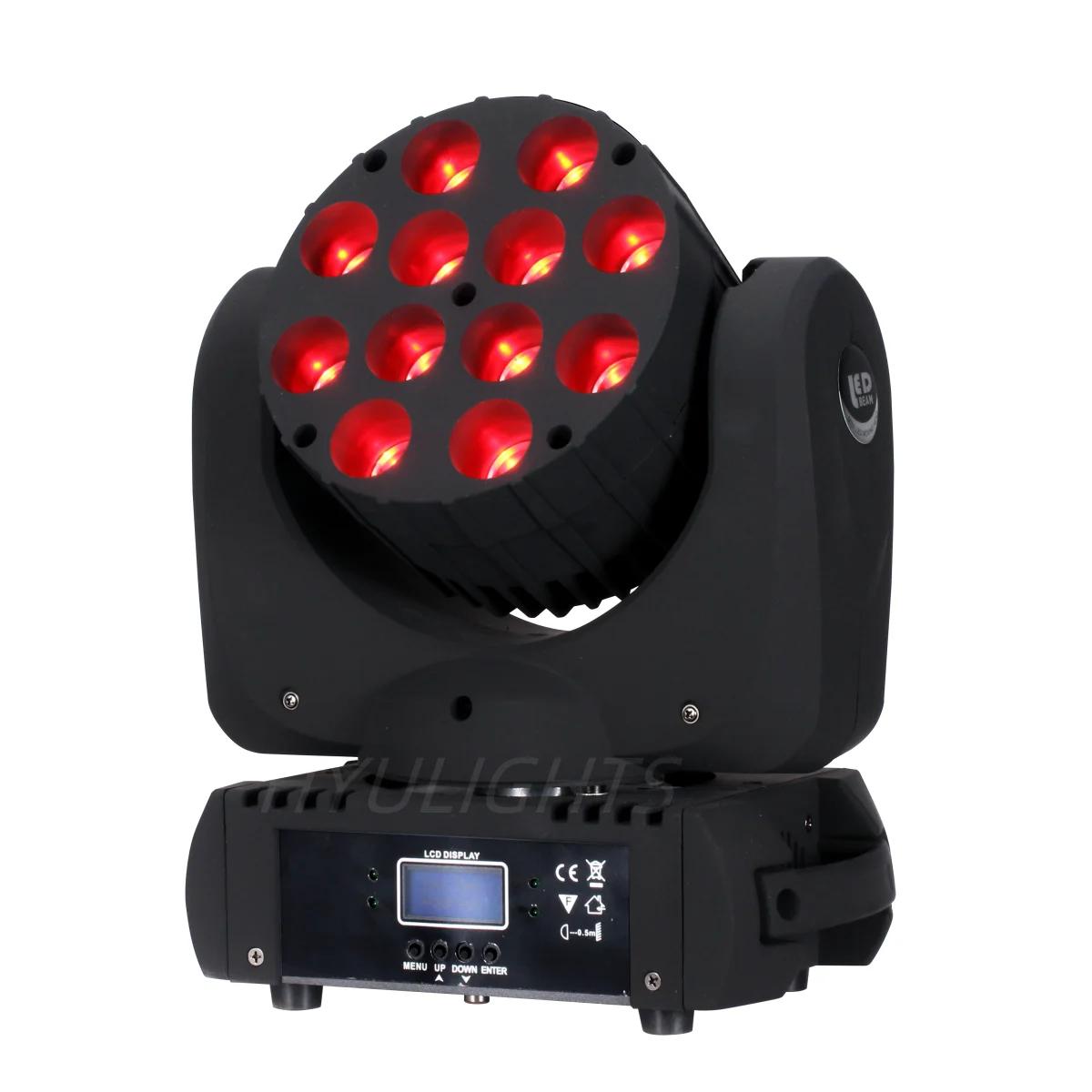 Lumières principales mobiles de lavage de faisceau de LED, 12x12W, RGBW, 16.7 millions de documents,