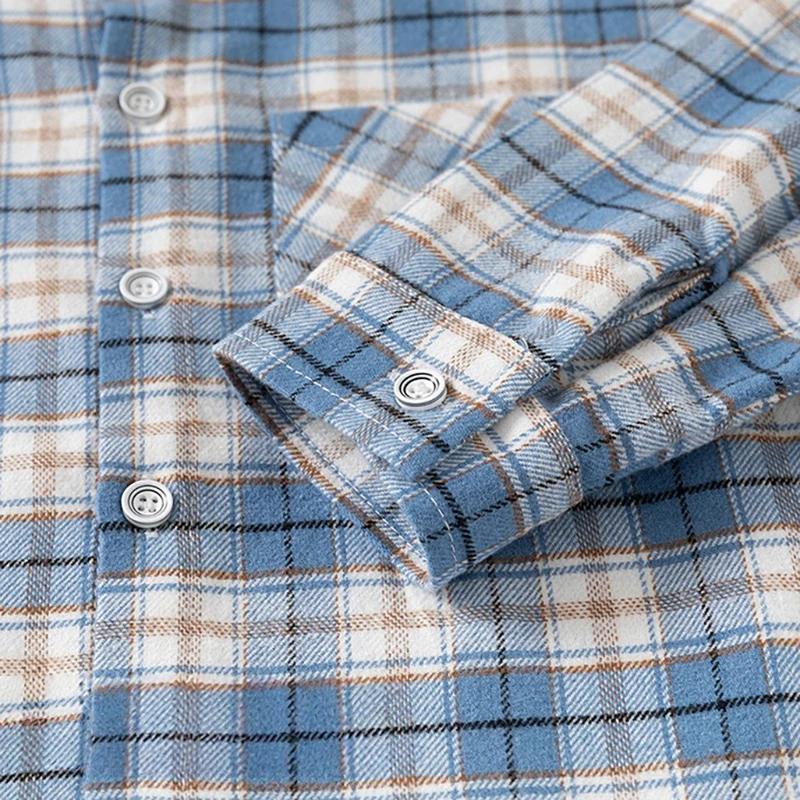 Printemps automne enfants Plaid à manches longues chemise Style coréen garçons filles ample surdimen