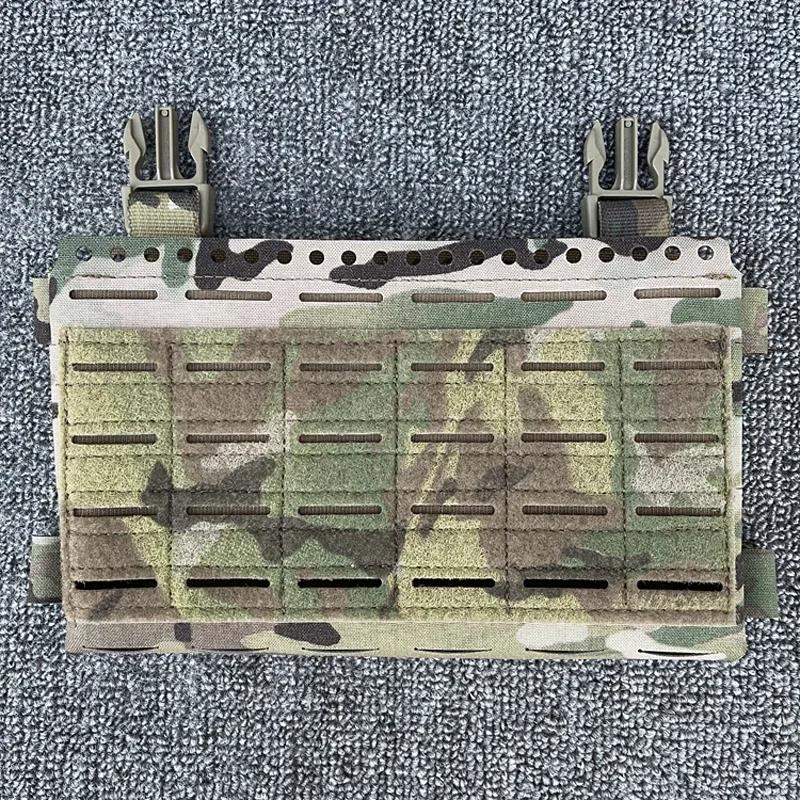 Pochette de plate-forme de poitrine tactique Airsoft MK5, porte-plaque, découpe Laser, sac Molle, Co