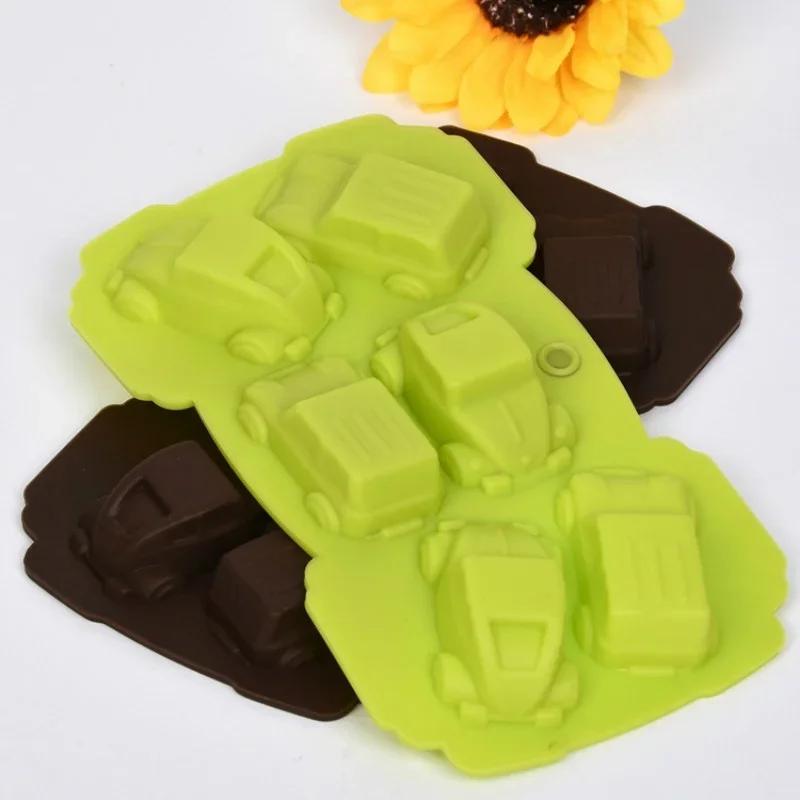 Moule à chocolat en silicone pour voiture, glace, bonbons, cuisson, gâteau, cookie, pouding, F2