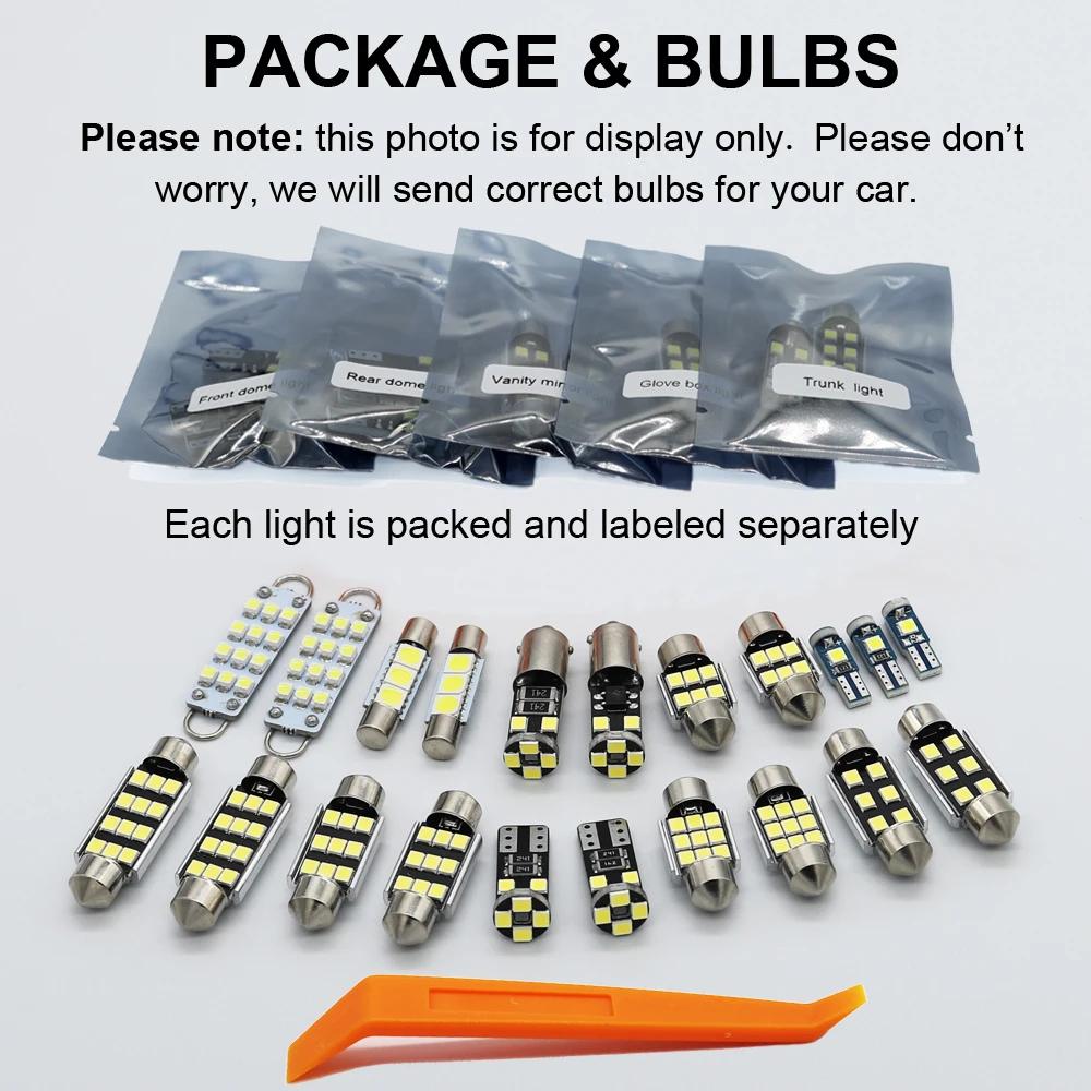 ZITWO Kit d'éclairage intérieur LED de voiture pour Ford Mondeo MK1 MK2 MK3 MK4 III IV 1992- 2008 20