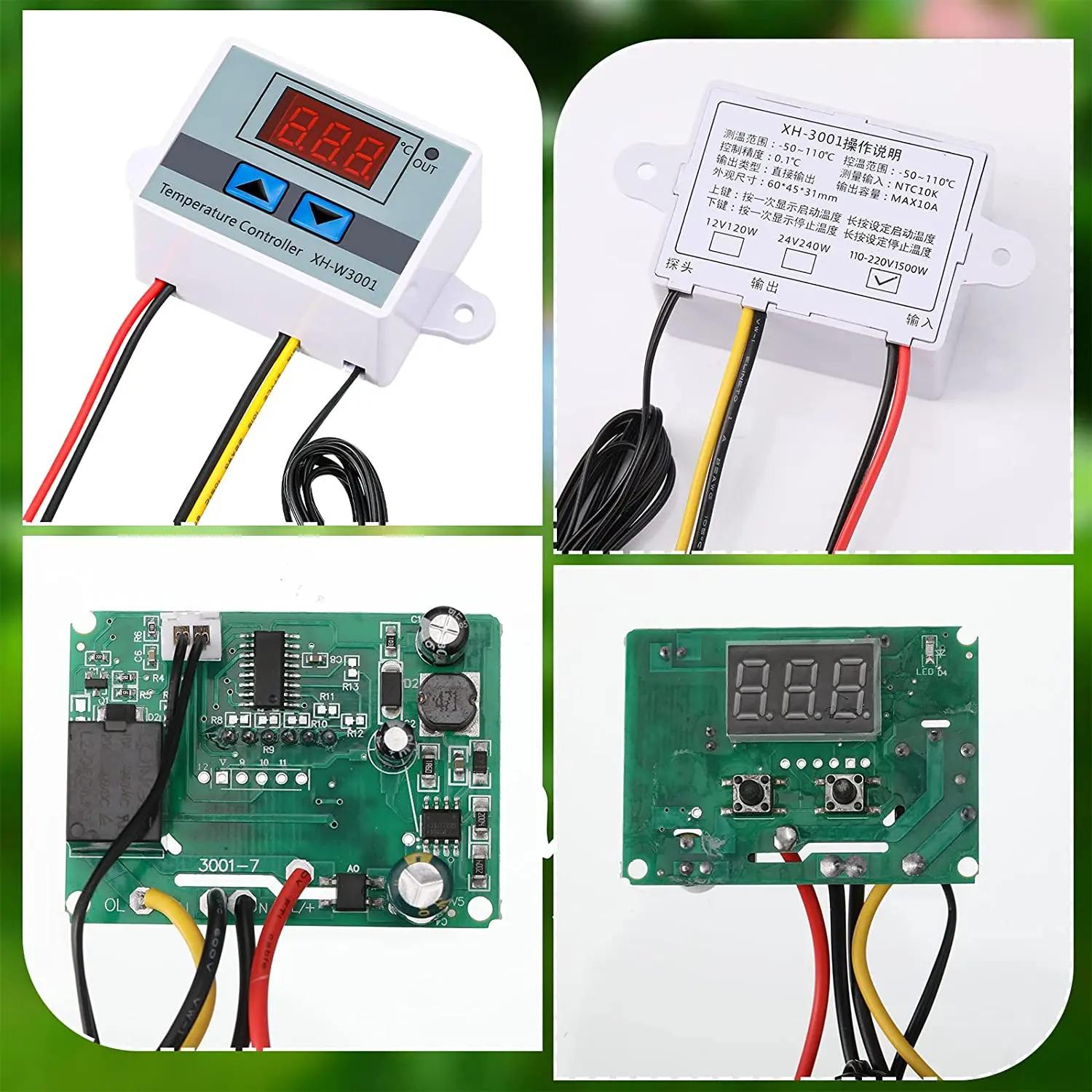 XH-W3001/W3002 affichage numérique LED micro-ordinateur thermomètre température chaude et froide the
