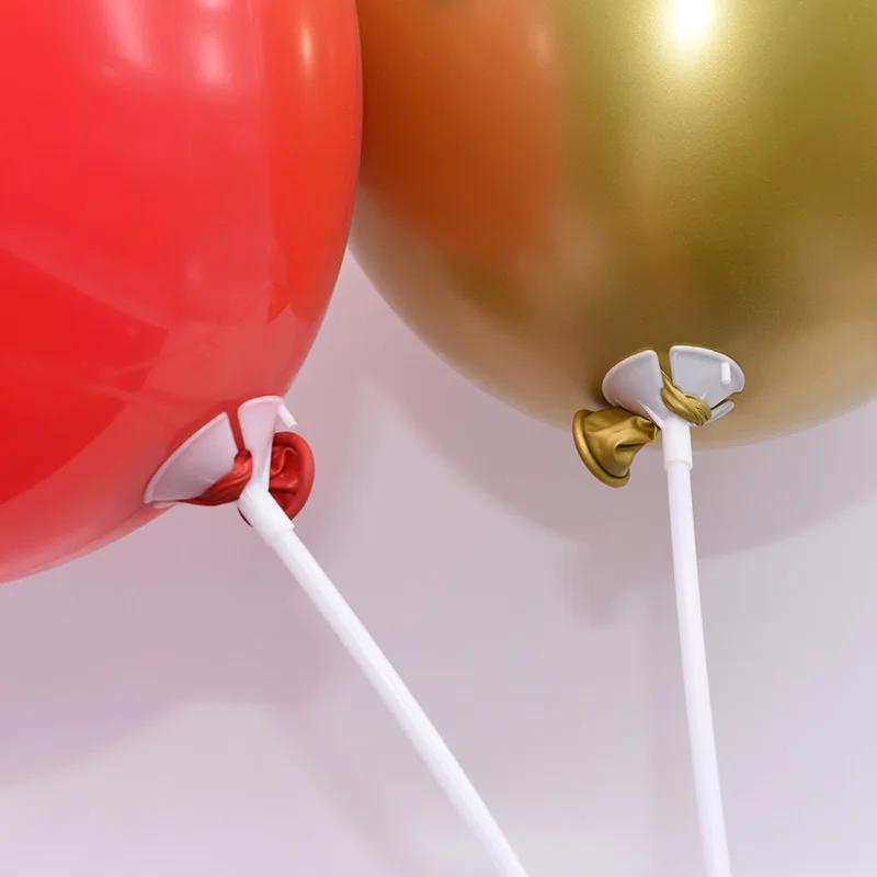 10/20/30/50 pièces 30cm bâton de ballon en Latex multicolore en plastique Macaron porte-ballon tasse