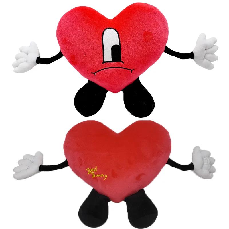 Un Verano Sin Ti peluche coeur mignon mauvais lapin peluche doux peluche Kawaii poupées pour filles 