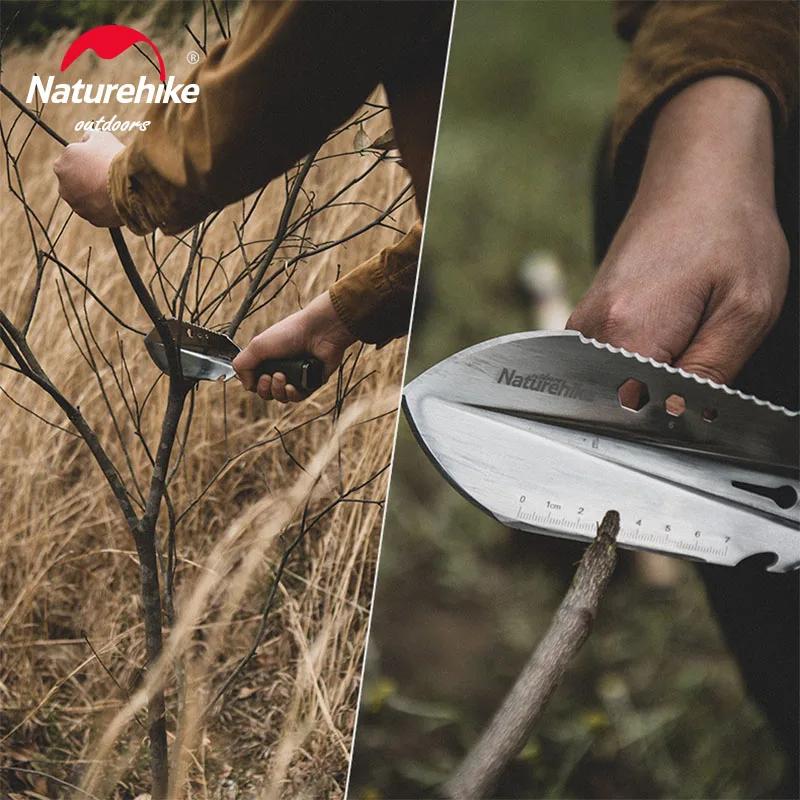 Natureifa-Pelle de camping multifonctionnelle pour l'extérieur, pelle de randonnée, outil d'urgence 