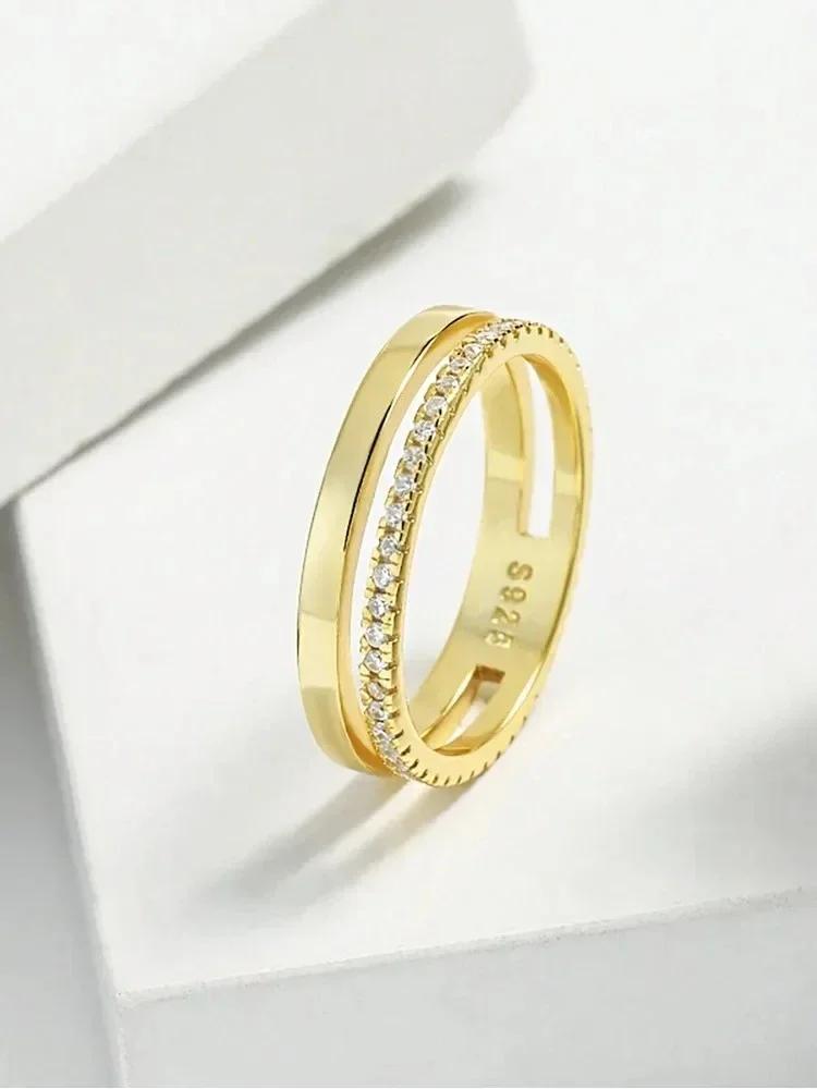 Bague en argent Sterling 925 pour femmes, bague classique scintillante en Zircon, fiançailles, maria