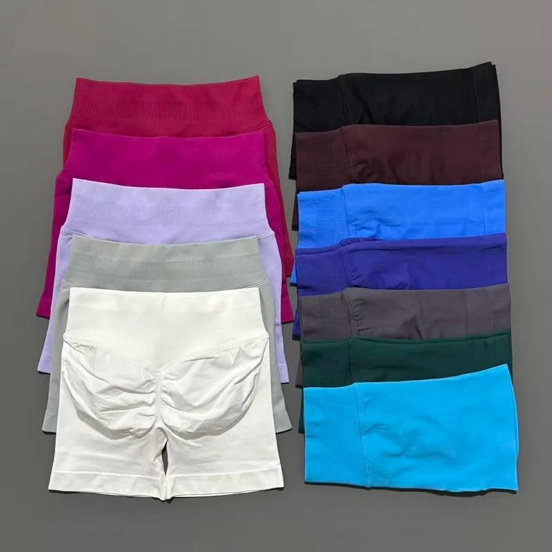 Shorts de sport HISTELLO 4,5 pouces pour femme, shorts de yoga sans couture taille basse, leggings d