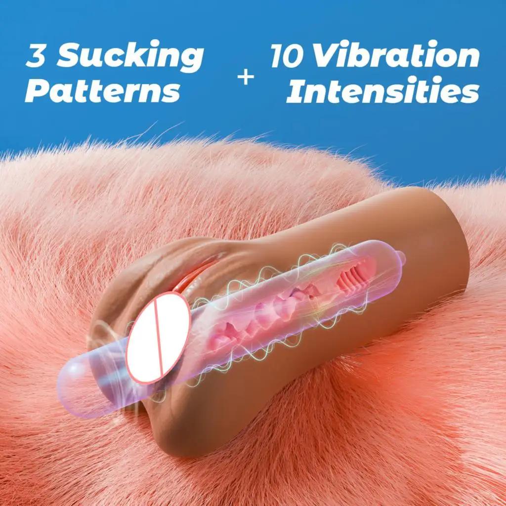 GENSIcalculator-Vibromasseur automatique pour hommes, chatte de poche, vagin Él, fellation, machine 