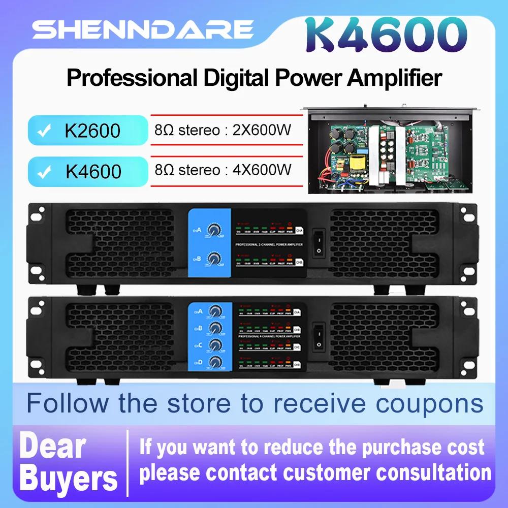 ShennDare-Amplificateur de puissance numérique professionnel, 2/4 canaux, sortie stéréo, audio, cais
