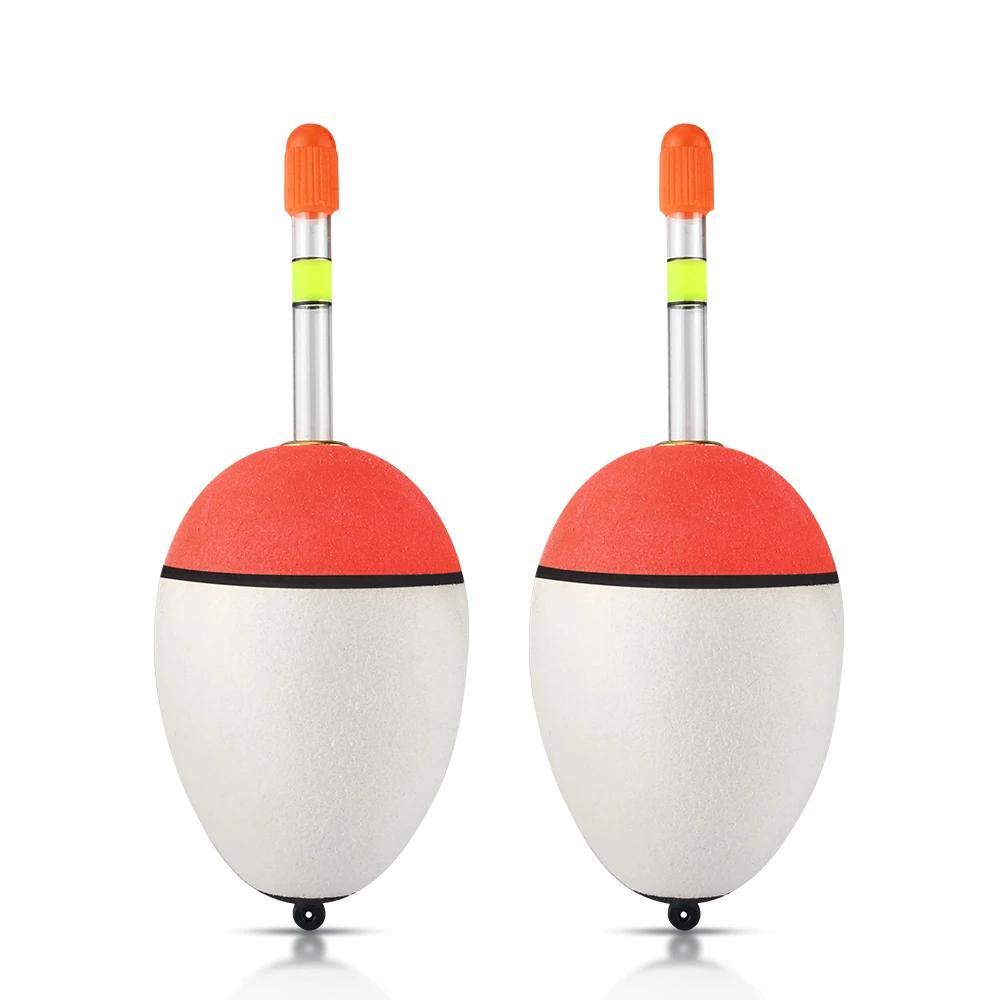 DNDYUJU 3 pièces flotteur de pêche haute qualité EVA bouée lumineuse Tube appât de poisson pour la p