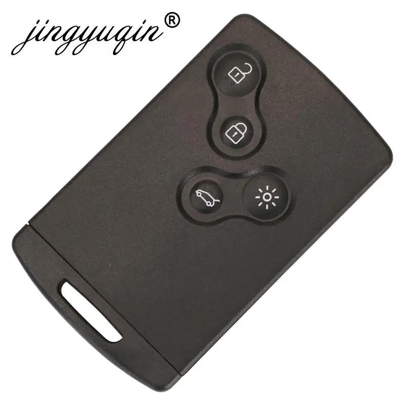 Jingyuqin 433MHz 4A PCF7953 puce clé de voiture carte à puce pour Renault Clio IV Captur passif sans
