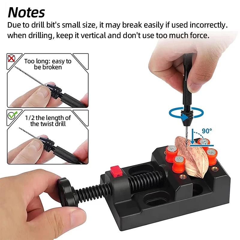 Mini perceuse à main en Micro aluminium 0.3-3.4mm, avec mandrin sans clé, outils manuels rotatifs, p