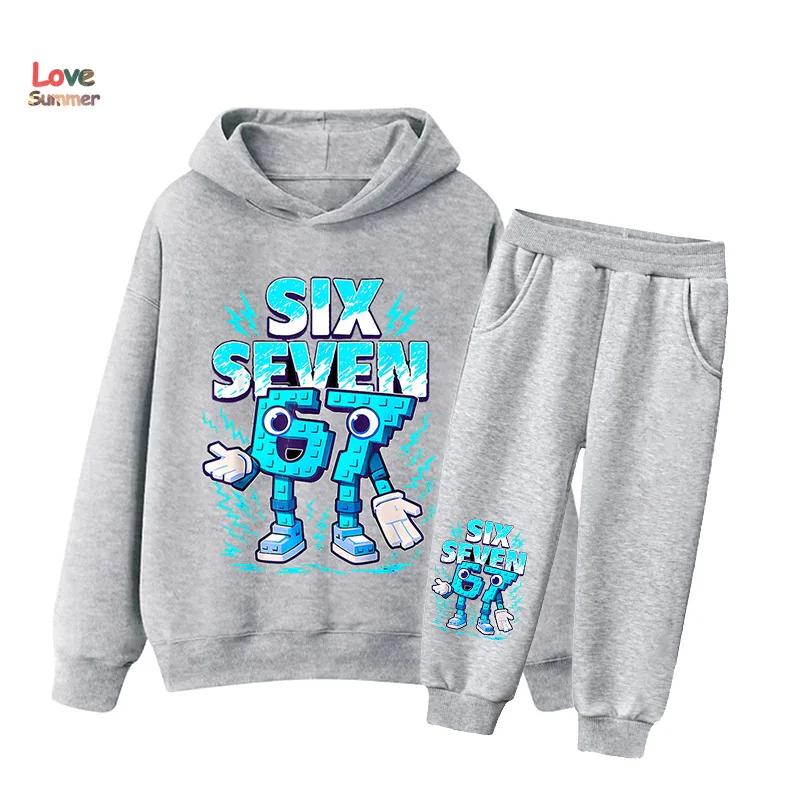 Ensemble 2 pièces sweat à capuche et pantalon pour garçons et filles, style italien Brainrot, pour e