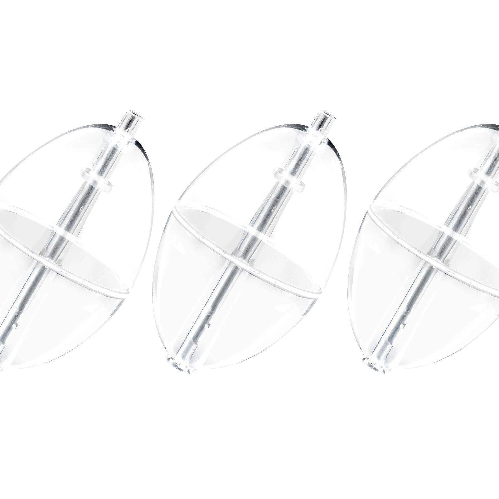 10 pièces flotteur de pêche bouée Bobber indicateur de frappe PVC plastique Surface transparente flo