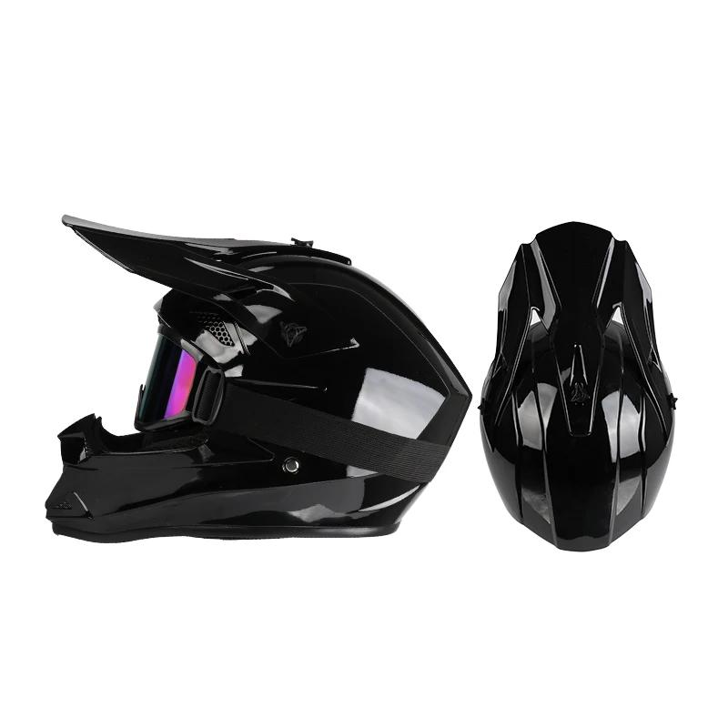 Casque de moto tout-terrain, rallye, descente, casque intégral avec lunettes, adapté à toutes les sa