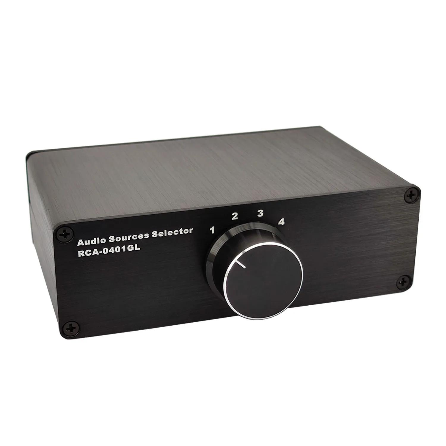 Mathiateur de câble de signal RCA d'entrée audio, commutateur de sélecteur, connecteur de source Sch