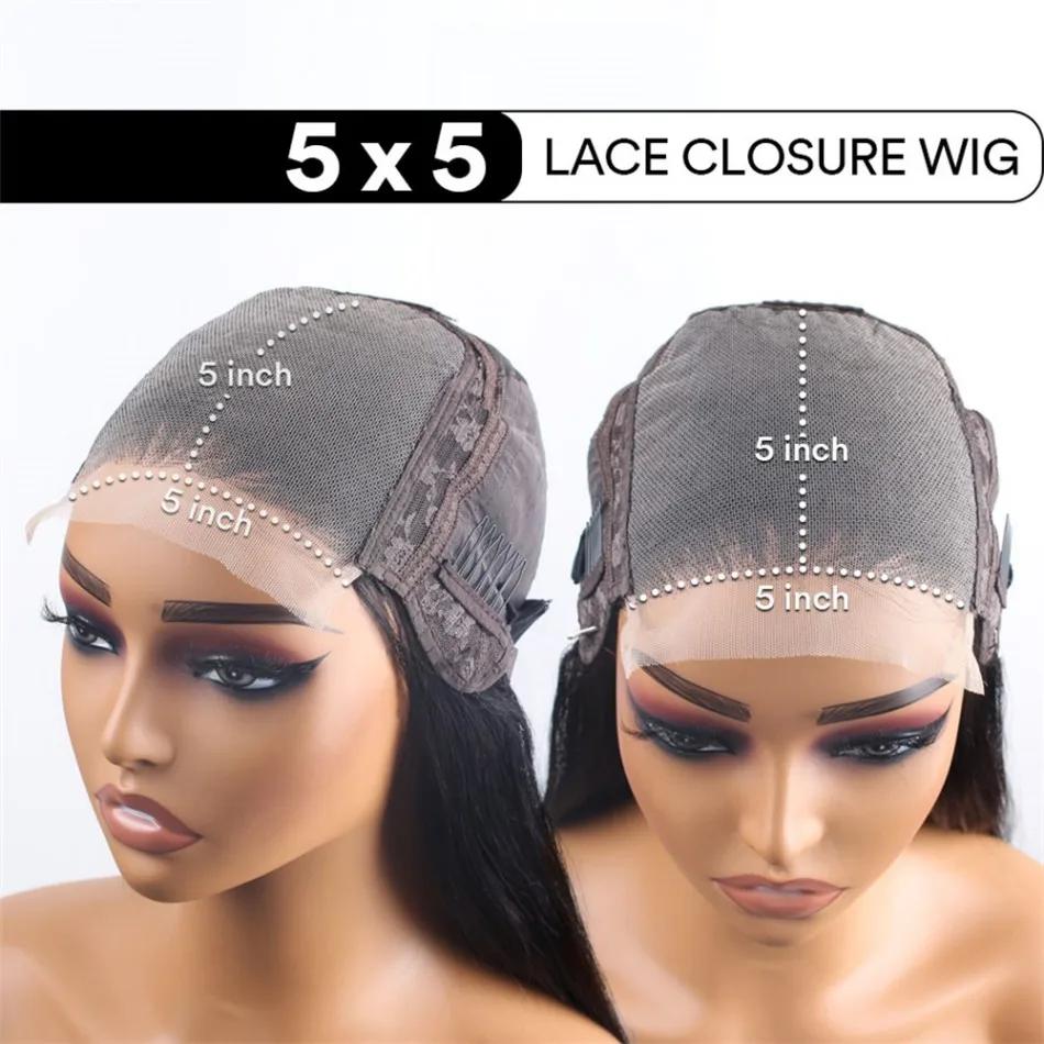 Perruque Bob Ombrée Highlight en Cheveux Humains, Perruque Courte Bouclée Blonde Miel avec Fermeture