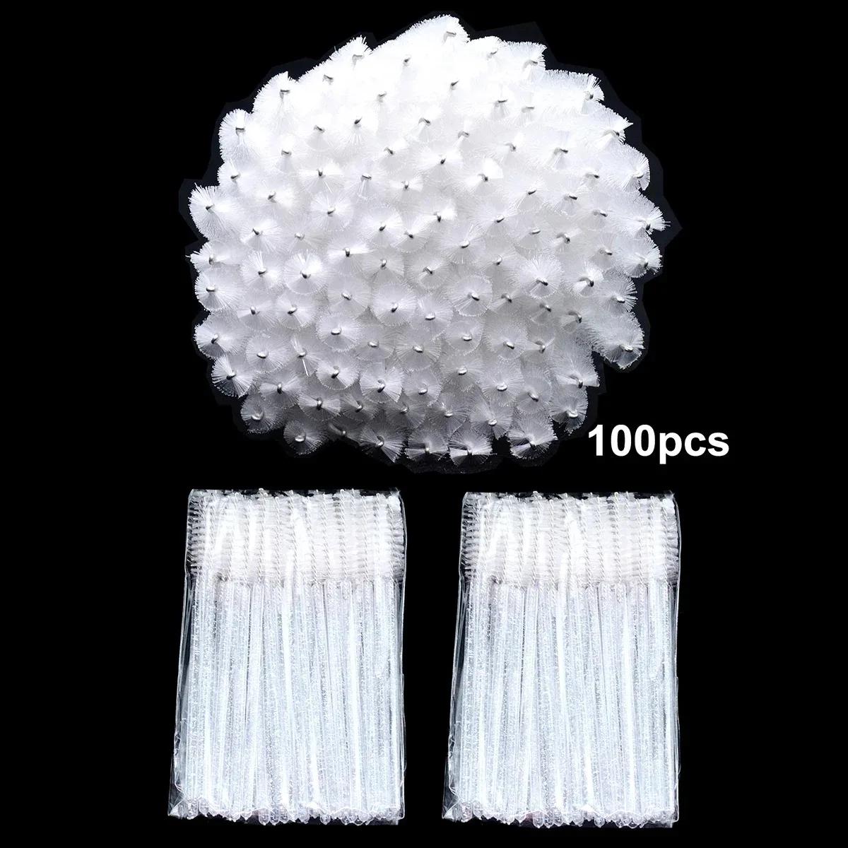 Brosses à cils jetables, 100 pièces, bobines, Micro cils, baguettes de Mascara, peignes, vente en gr
