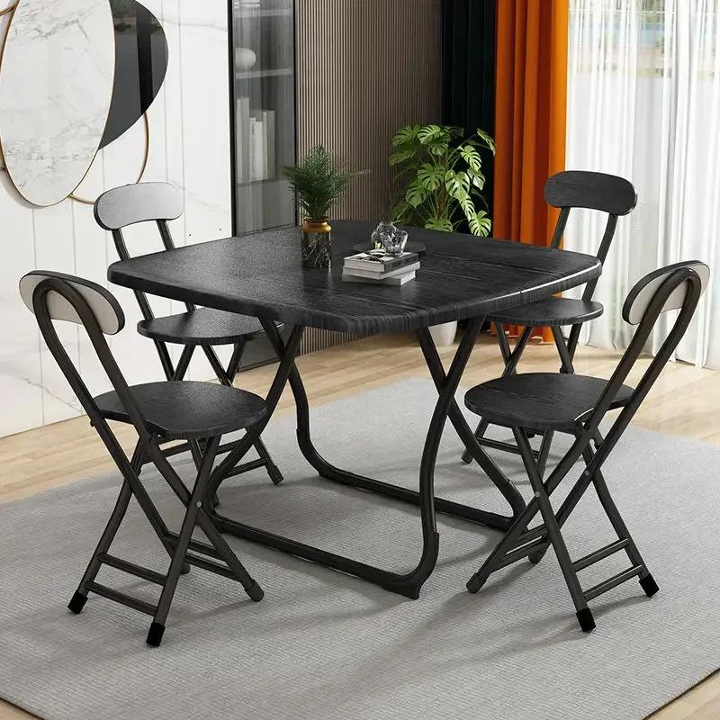 Table à manger pliante Premium 2025, Table carrée Simple et pliable pour petit appartement, Portable