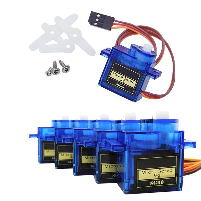 Micro servomoteur analogique Arduino SG90 9G, pour voiture RC, avion jouet, hélicoptère à voilure fi