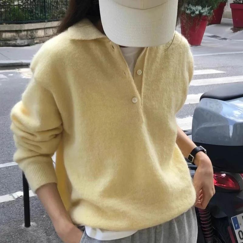 2025 automne/hiver nouveau pull femme 100% laine sweat à capuche tricoté femme couleur unie décontra