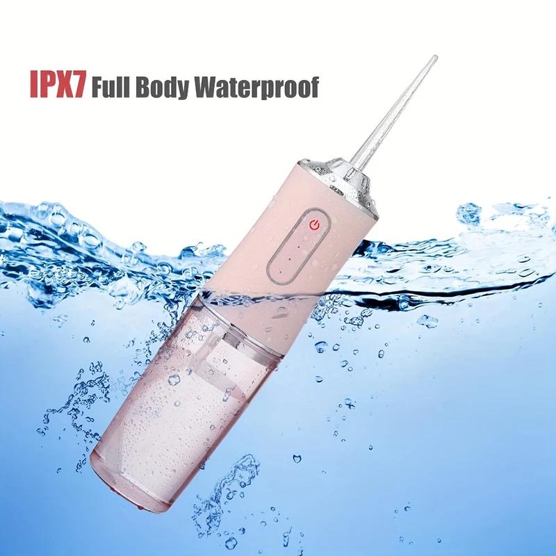 Irrigateur buccal portable, machine à laver la bouche, fil dentaire, jet d'eau aste USB, cure-dents,
