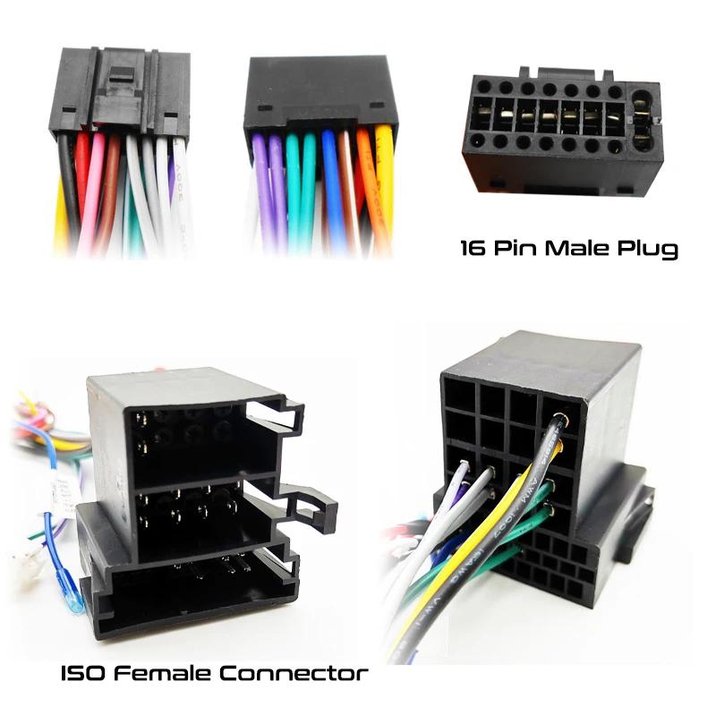 Adaptateur de faisceau de câblage ISO Android pour voiture, prise 16 broches, unité principale Radio