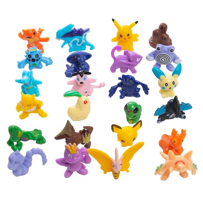 24-144 pièces grande taille Pokemon figurines d'anime 4-6 cm pas répéter différents Styles Pikachu A