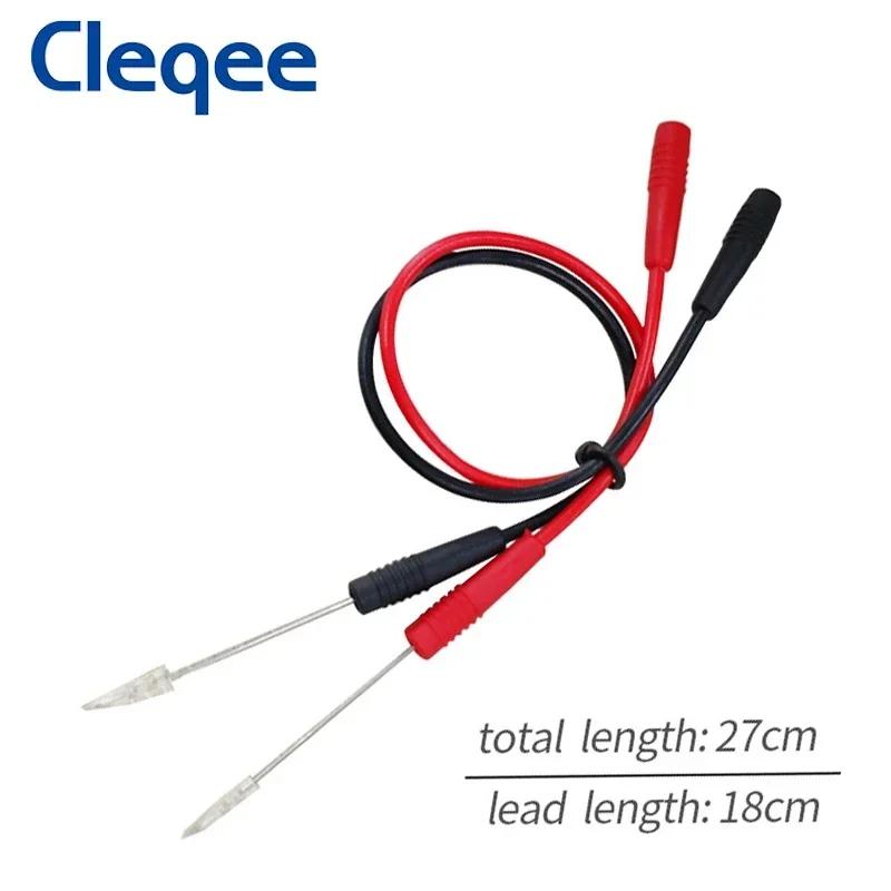 Cleqee P1046 aiguilles de perforation pointues de 0.7mm fils de perçage avec douille à ressort intér