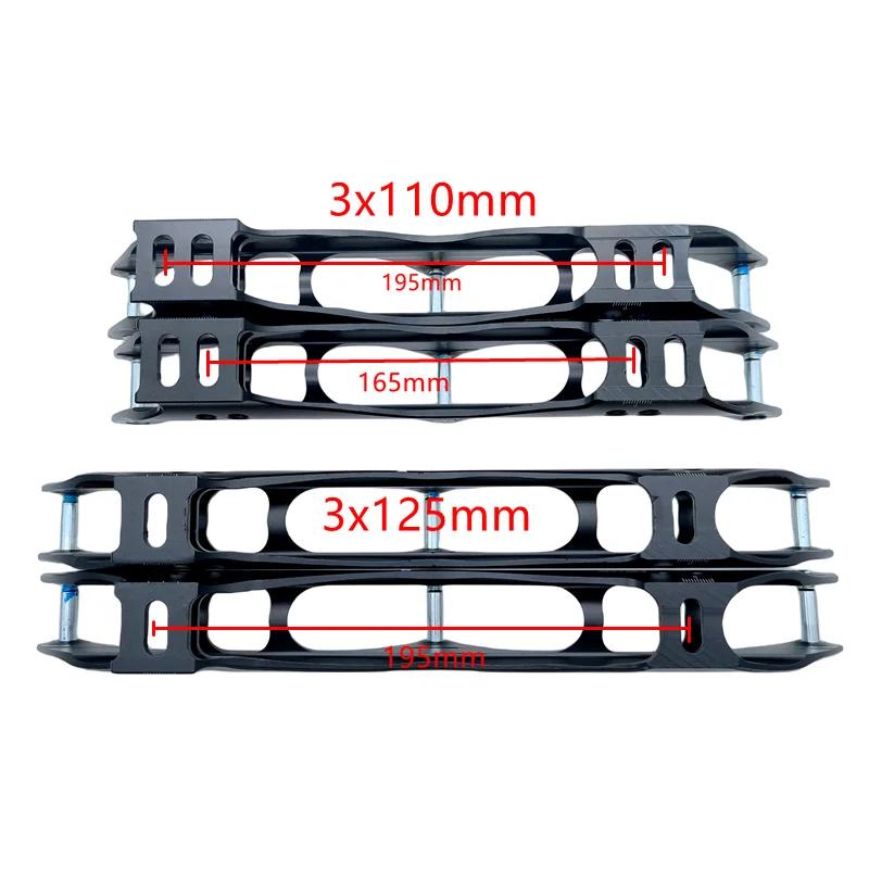 Cadre de patins à roulettes, livraison gratuite, 3x125mm, 3x110mm, 3x90mm, 3x100mm