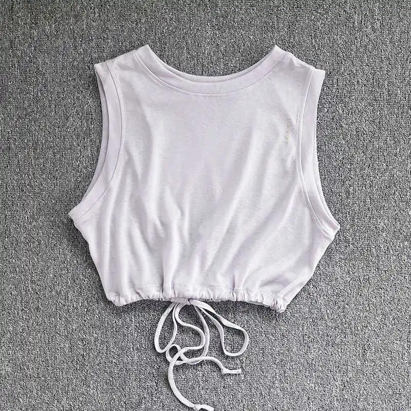 Vêtements de yoga d'été pour femmes, gilet de sport respirant, ample et haut de gamme, combinaison d