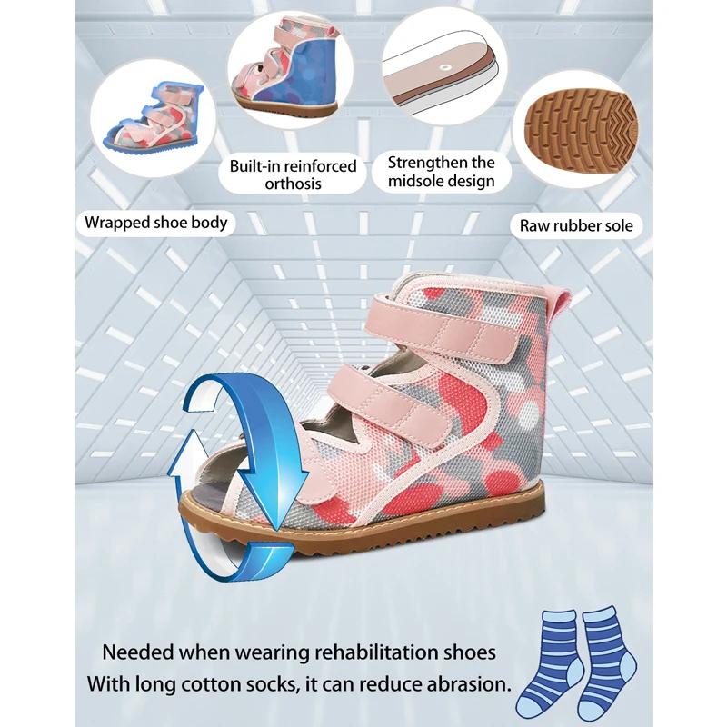 Sandales orthopédiques d'été pour filles, chaussures de rééducation en maille pour garçons, pour enf