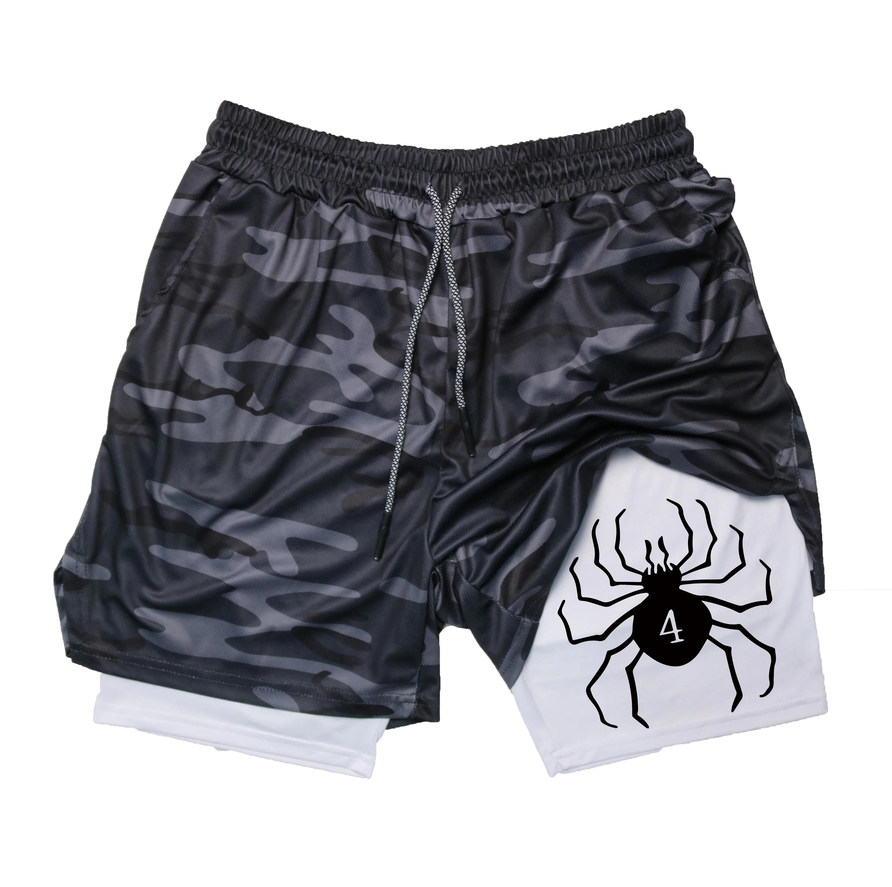 Short de sport Hunter x Hunter pour homme, pantalon de jogging bicouche, respirant, à séchage rapide