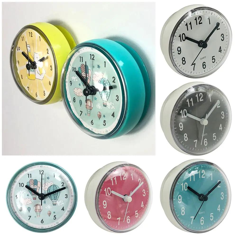 Mini ventouse horloge murale salle de bain Anti-buée étanche 7cm cuisine toilette salon étanche peti