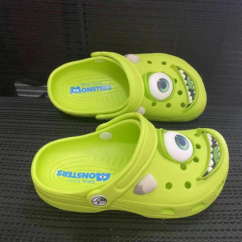 Sandales antidérapantes d'été pour enfants, pantoufles à trous respirantes, chaussures de plage déco