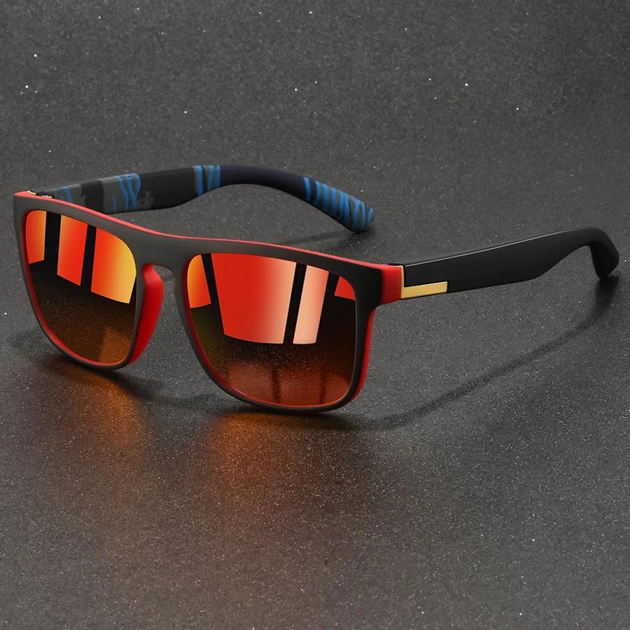 Lunettes de soleil carrées vintage tendance pour hommes et femmes, idéales pour la pêche et la condu