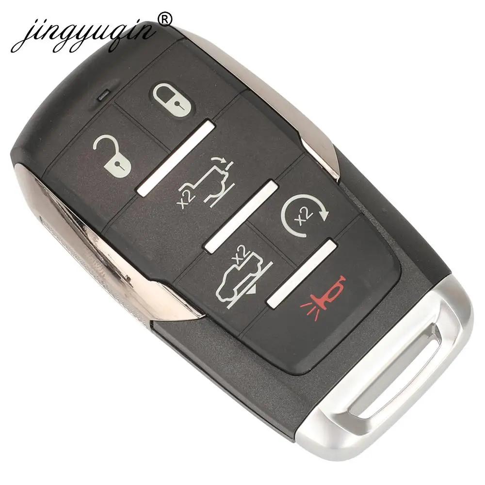 Jingyuqin Smart Remote Car Key Shell Case pour Dodge RAM 1500 Limited LongHorn 2019 2020 2021 Fob OH